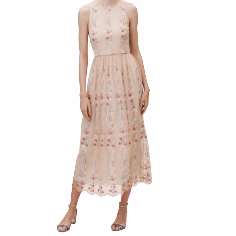BHLDN Parsons Dress in Blush Size 6 NWT